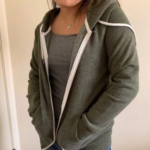 Green hoodie